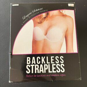 Backless Strapless Nude Stick On Bra By Fashion Forms Size C